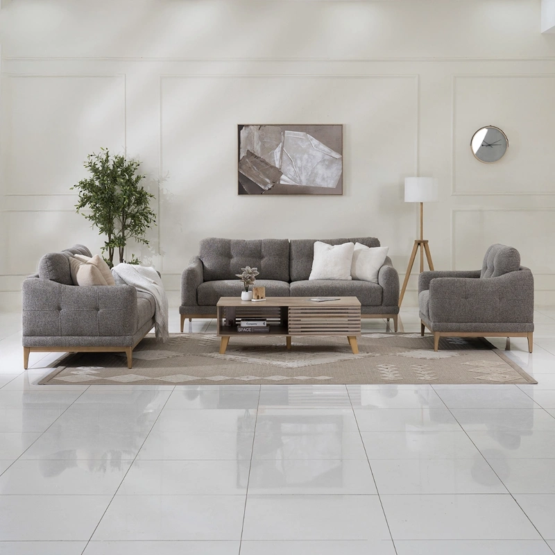 Colin 6-Seater Sofa Set arranged in living room
