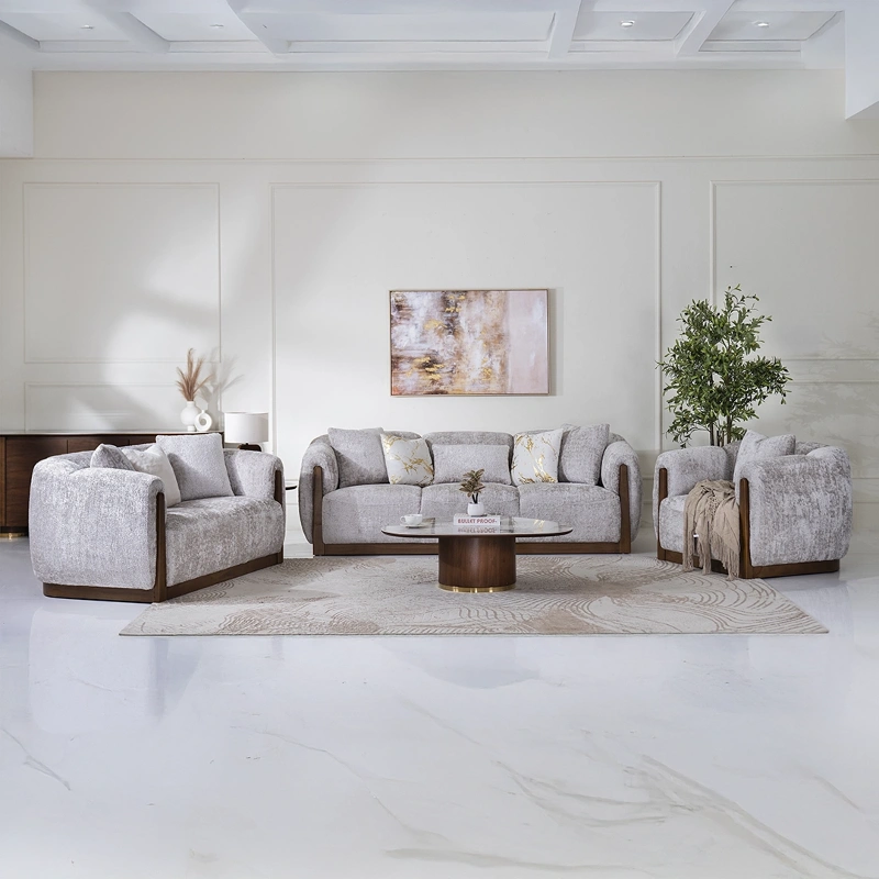 Ramsey 6-Seater Sofa Set arranged in living room