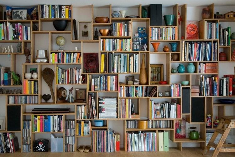Custom bookshelf install