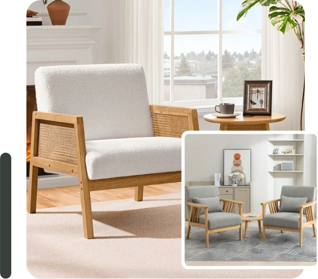 Modern wooden custom chair Dubai