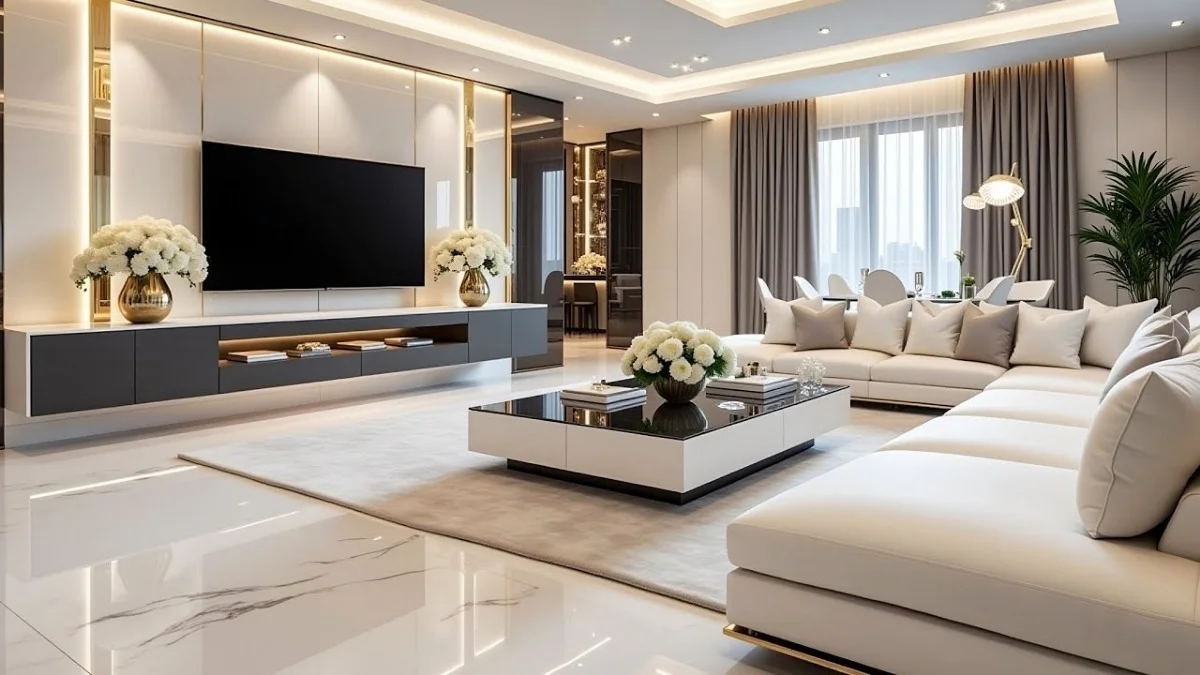 Luxury Leather Living Room Sofa
