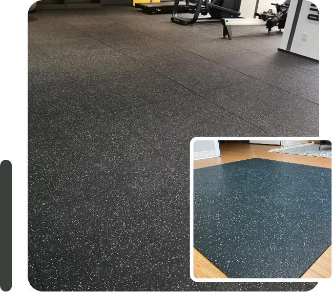 Durable rubber flooring Dubai
